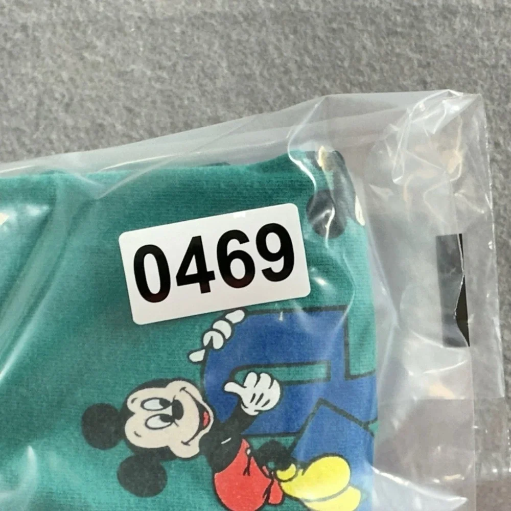 Vintage MICKEY MOUSE Shirt Youth Kids Large Green Disney Designs Made in USA 90s
